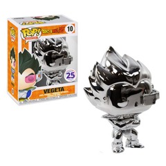 Funko Pop! Animation - Dragon Ball Z Vegeta Silver Chrome 25th Year Anniversary Funimation #10