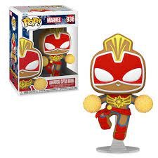 FUNKO POP! MARVEL: Holiday- Gingerbread Captain Marvel Vinyl Figure #936