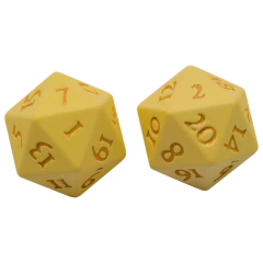 Vivid Heavy Metal Dice - Yellow