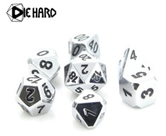 Forge Dice - Shiny Silver w/ Black