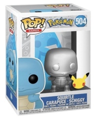 Pop! Pokemon - #504 - Squirtle Silver Metallic - Games Series