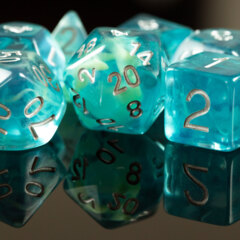 Little Dragon Corp - Oceanous Dragon Dice – 11 Piece Dice Set