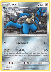 Lucario - 126/214 - Rare - Non-Holo - Unbroken Bonds Build & Battle Box Exclusive