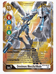 Omnimon: Merciful Mode (2023 Store Participant) - X Record (BT09)