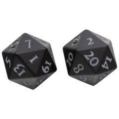 Vivid Heavy Metal Dice - Black