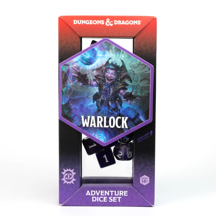 Dungeons & Dragons Adventure Dice - Warlock: Purple