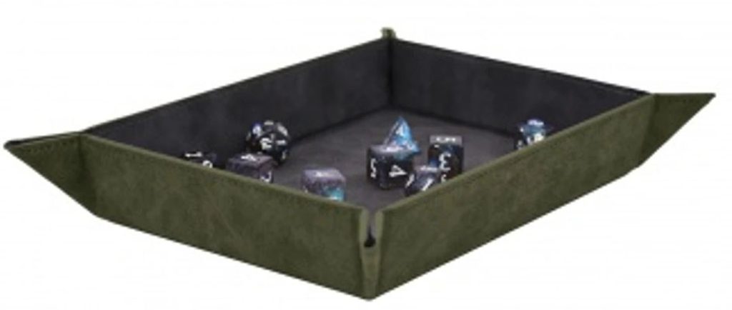 Suede Dice Tray Emerald - UP15720