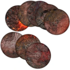 Terrain Crate - Objective Template: Hellscape 8 count - Warhammer Size (40mm + 6