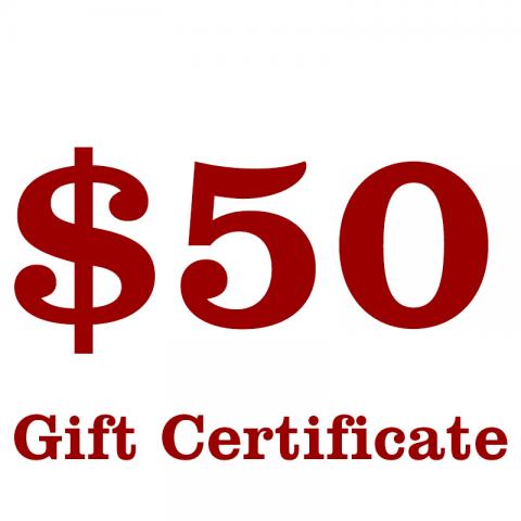 Gift Certificate - $50.00