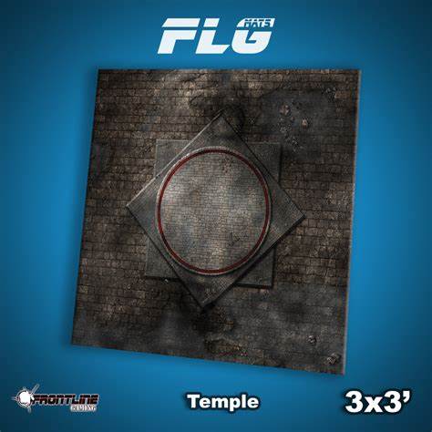 FLG Gaming Mat: Temple 3 x 3