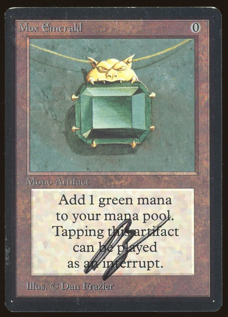 Mox Emerald - MP *Signed _12043
