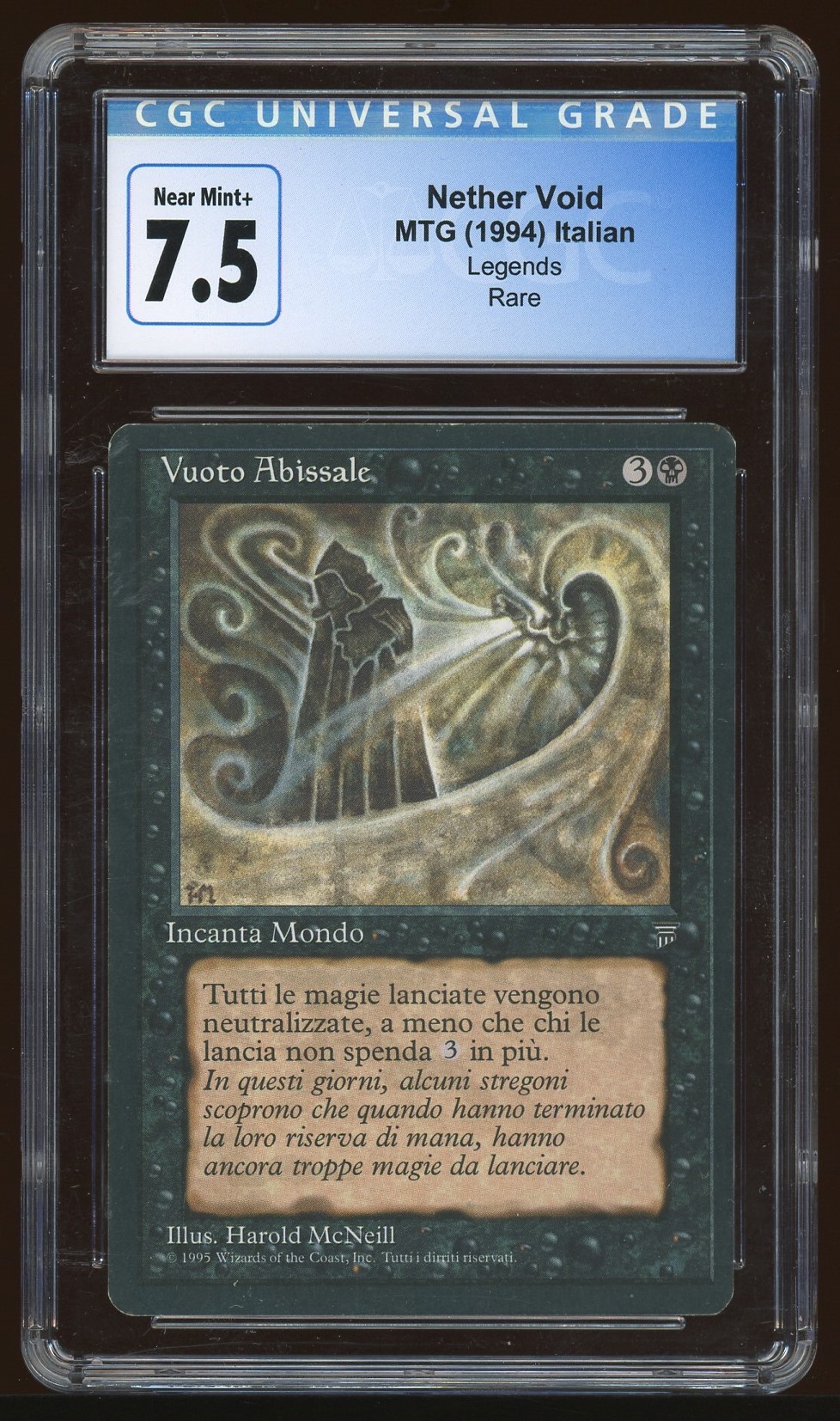 CGC 7.5 Italian Nether Void -150
