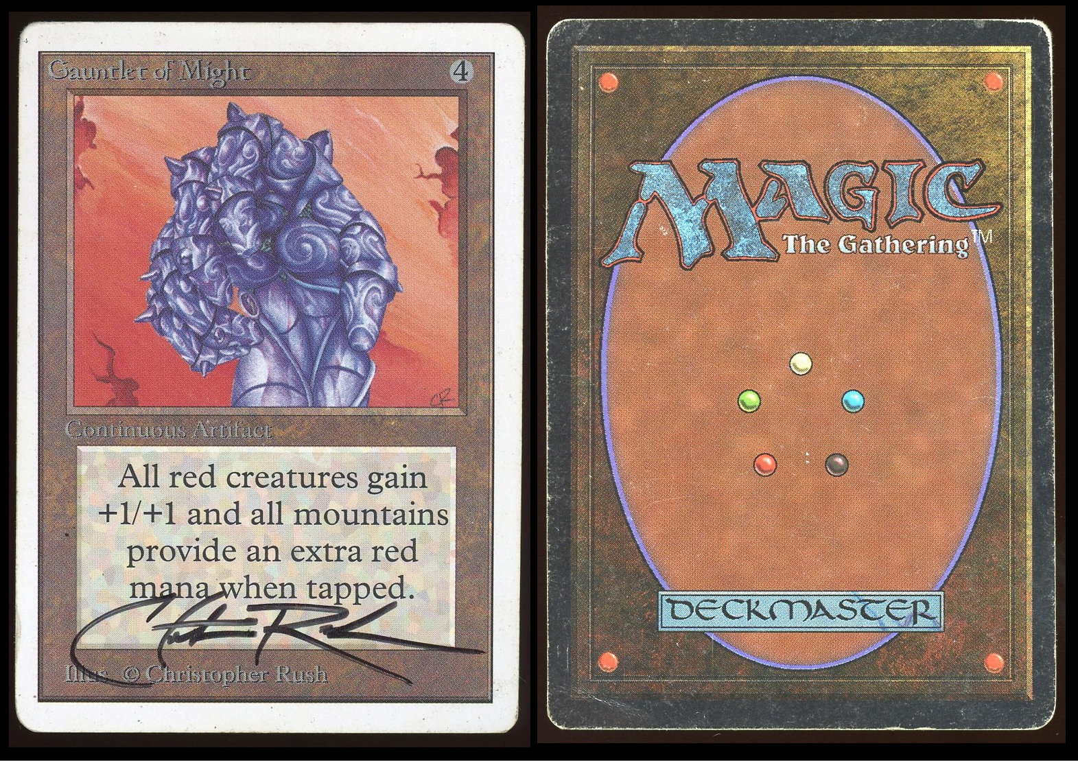 Gauntlet of Might Signed _4767