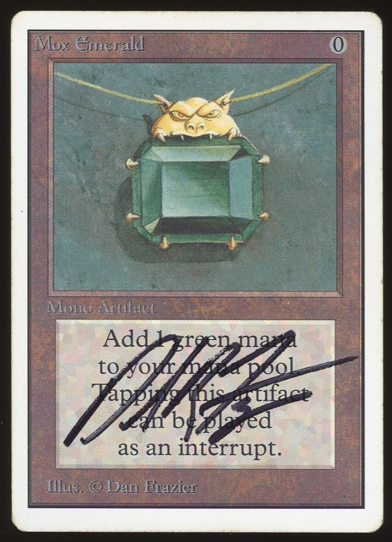 Mox Emerald - HP Signed _12462