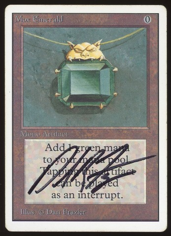Mox Emerald - HP Signed _12462