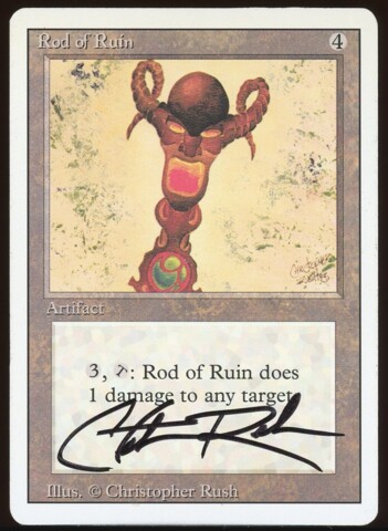 Signed Rod of Ruin _A1523