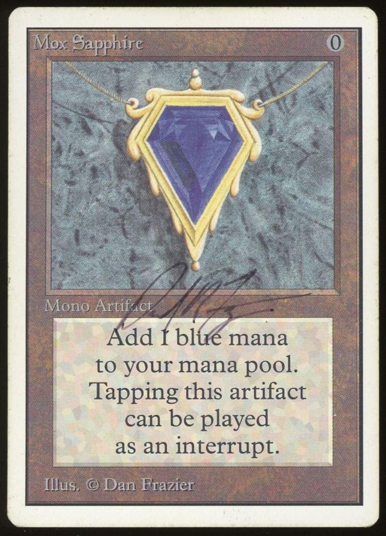 Mox Sapphire - HP *Signed _12466