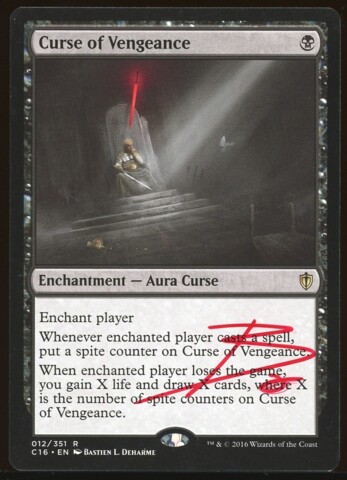Signed Curse of Vengeance _A1421