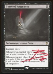 Signed Curse of Vengeance _A1421
