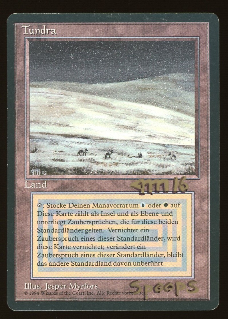 Tundra - MP German *Signed _12197