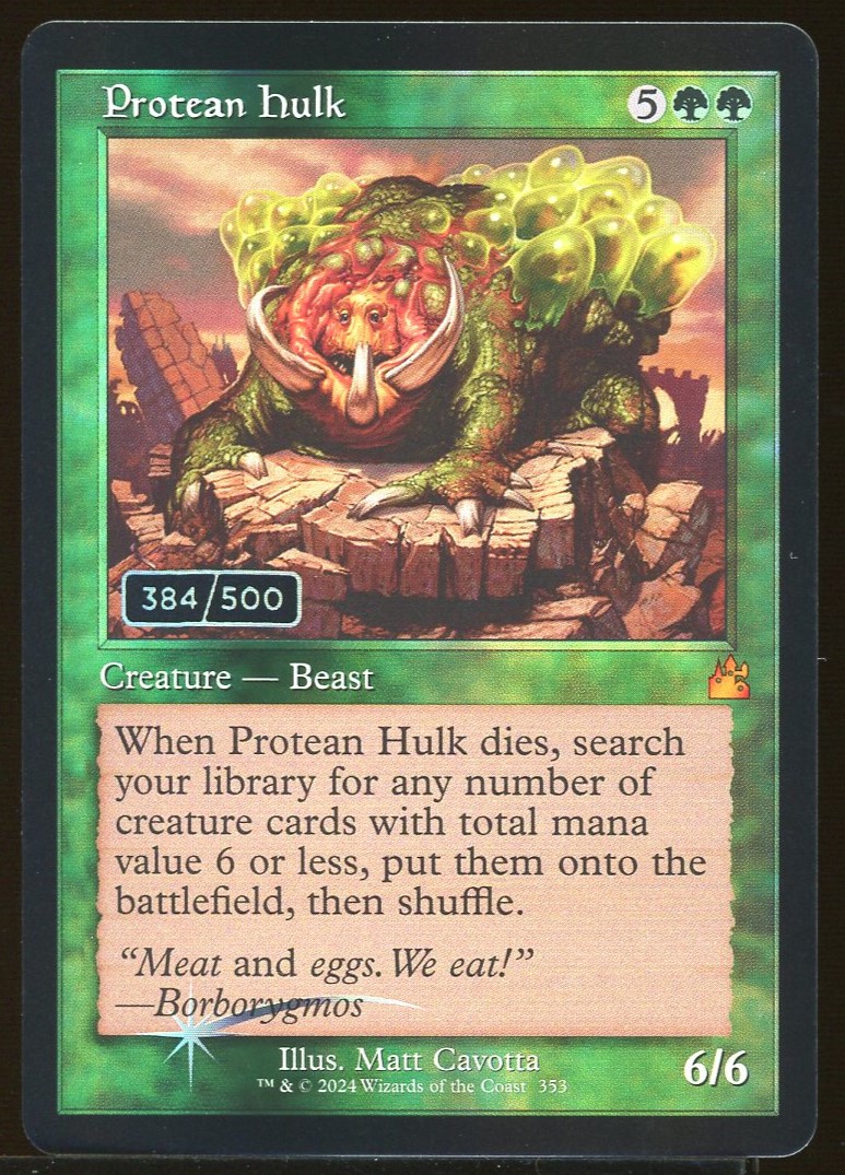 Protean Hulk 384 Serial Numbered - NM Foil _11929