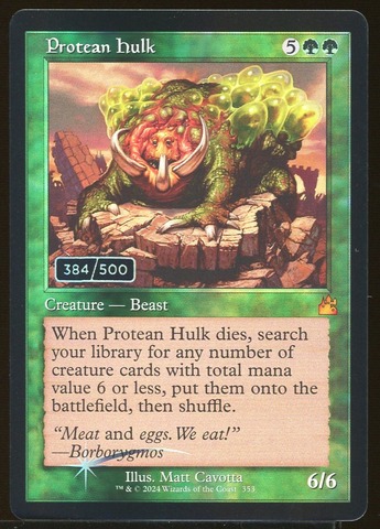 Protean Hulk 384 Serial Numbered - NM Foil _11929
