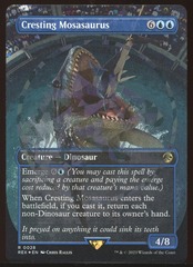 Cresting Mosasaurus (Emblem) - NM Foil _9743