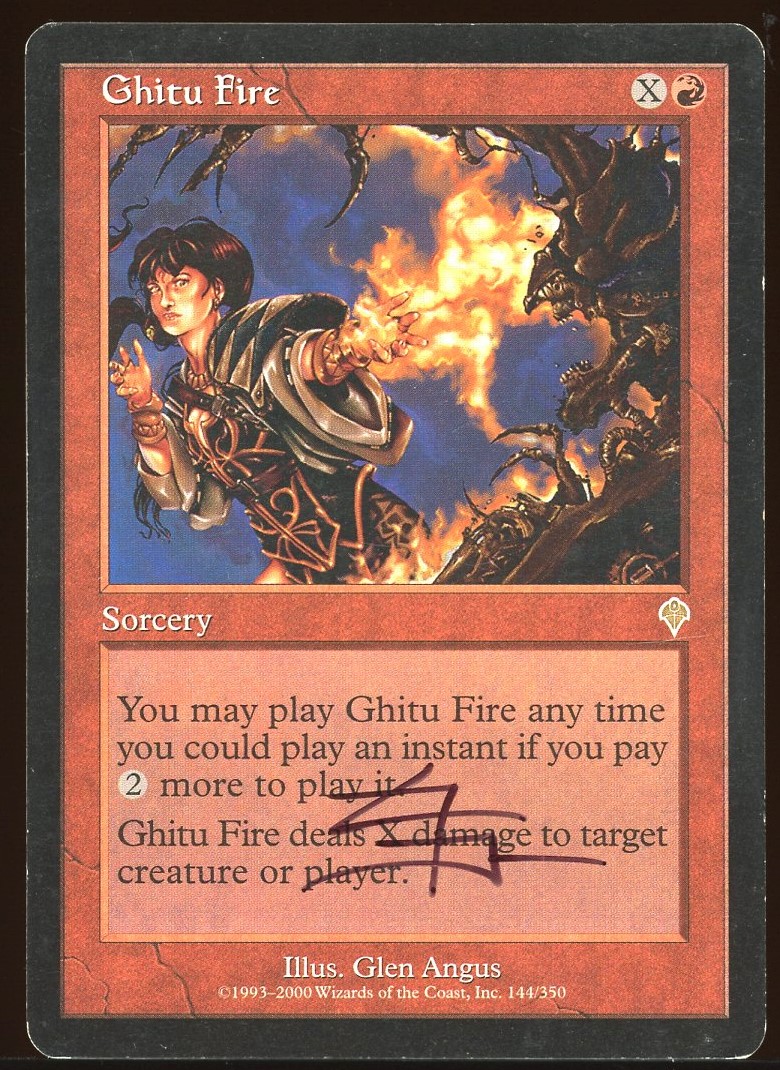 Signed Ghitu Fire _A1337