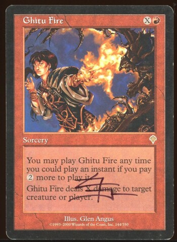 Signed Ghitu Fire _A1337