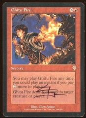 Signed Ghitu Fire _A1337