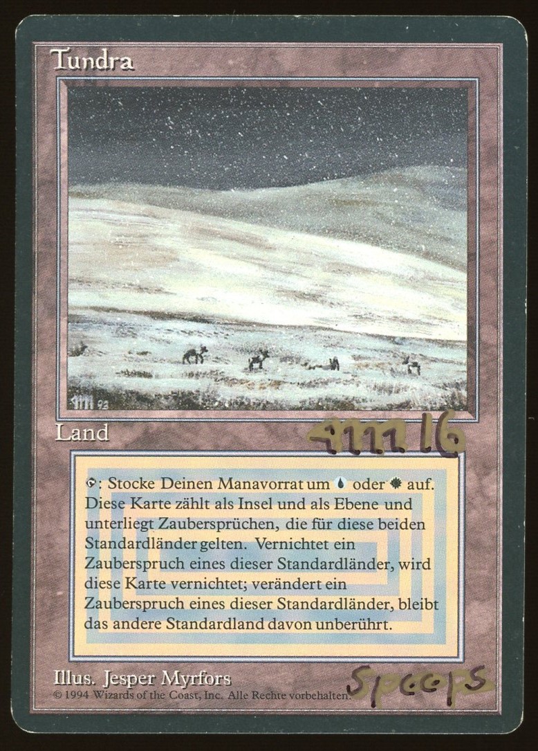 Tundra - MP German *Signed _12198