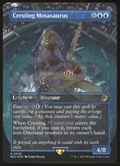 Cresting Mosasaurus - NM Foil _10714