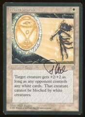 Signed White Scarab _A0136