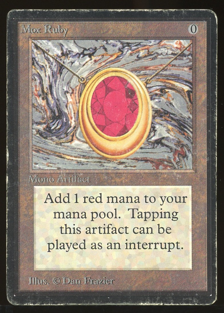 Mox Ruby - DMG *Ink _12766