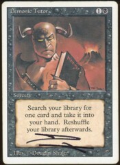 Signed Demonic Tutor _3411