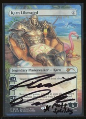 Karn Liberated - NM Foil *Signed Secret Lair Sleeve _13461