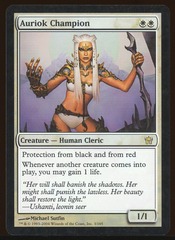 Auriok Champion - DMG Foil *Writing On Back _A3000