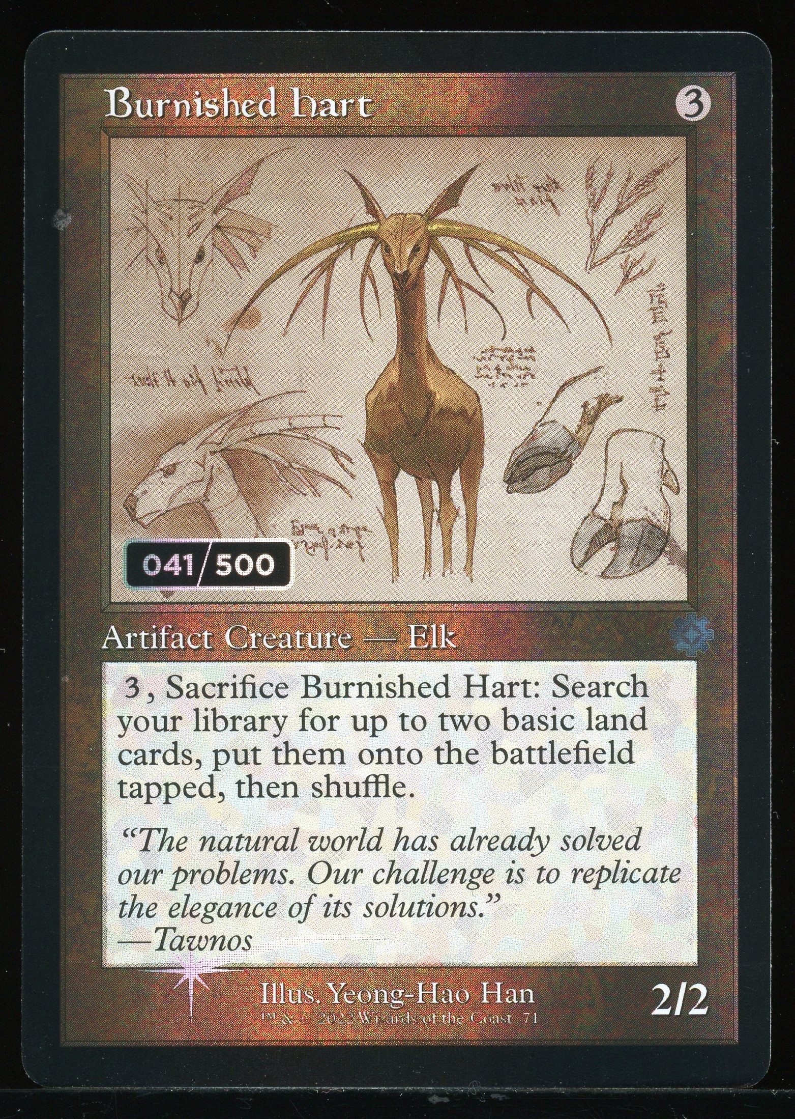 Burnished Hart 041 Serial Numbered - LP Foil _13691