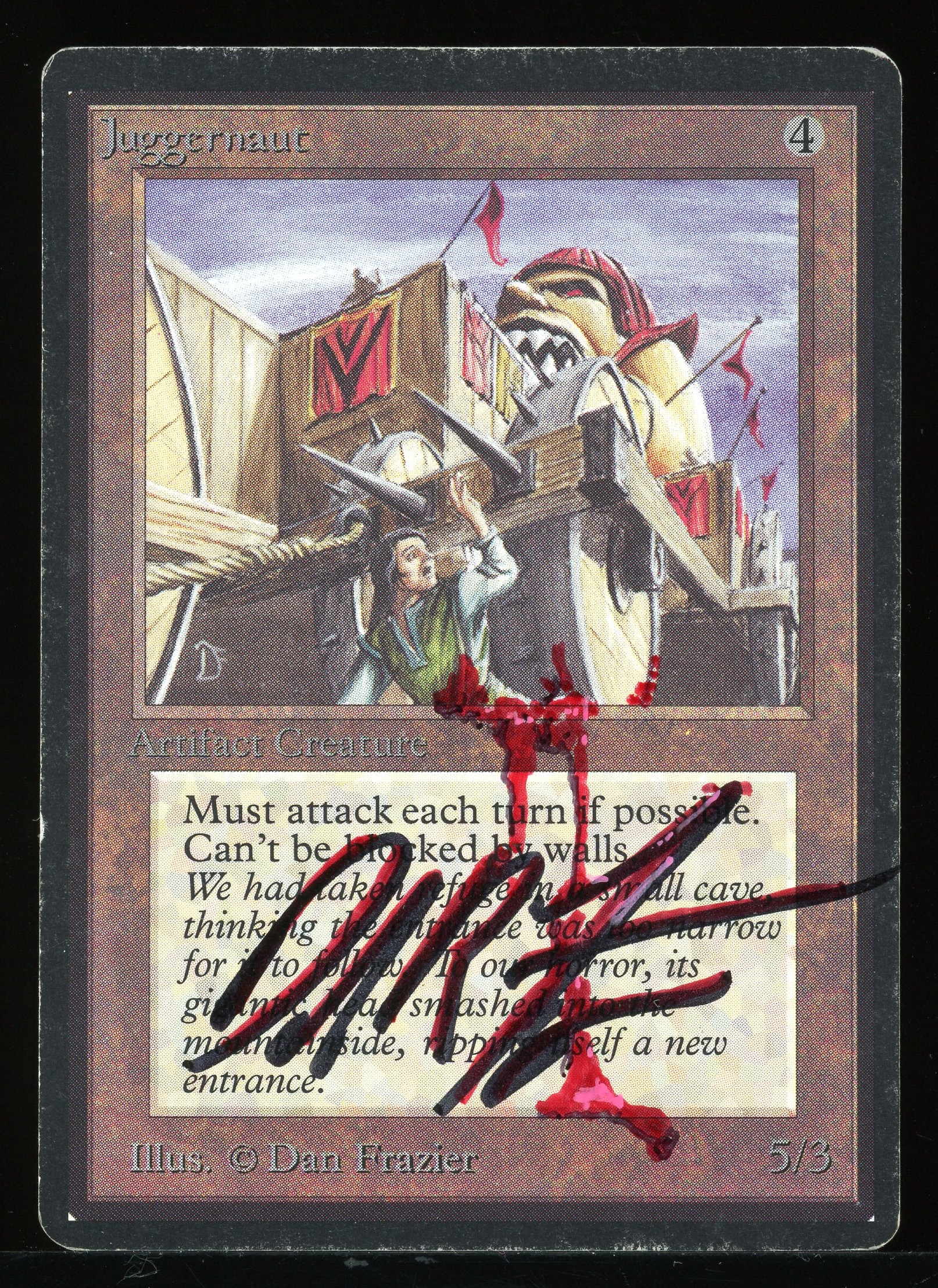 Juggernaut - HP Signed and Altered _13753