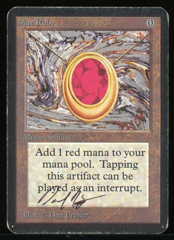 Mox Ruby - HP Signed _13487
