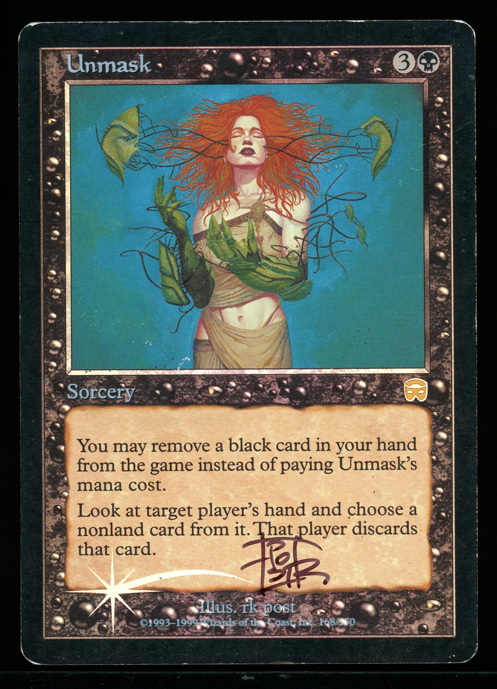 Unmask - HP Foil Signed _A3574