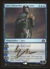Jace, Unraveler of Secrets - NM Foil Signed _A3357