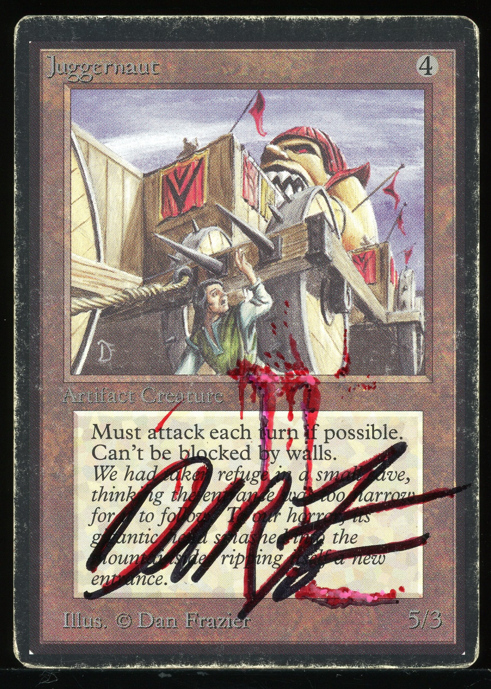 Juggernaut - HP Signed and Altered _13751