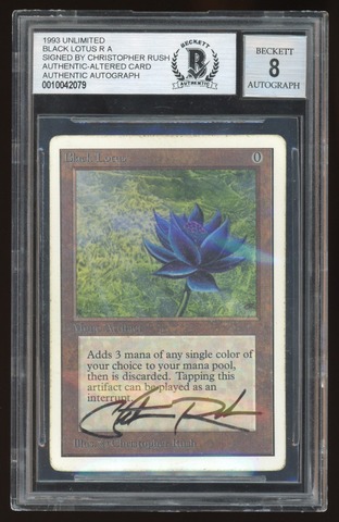 BGS 8 Black Lotus Signed -079