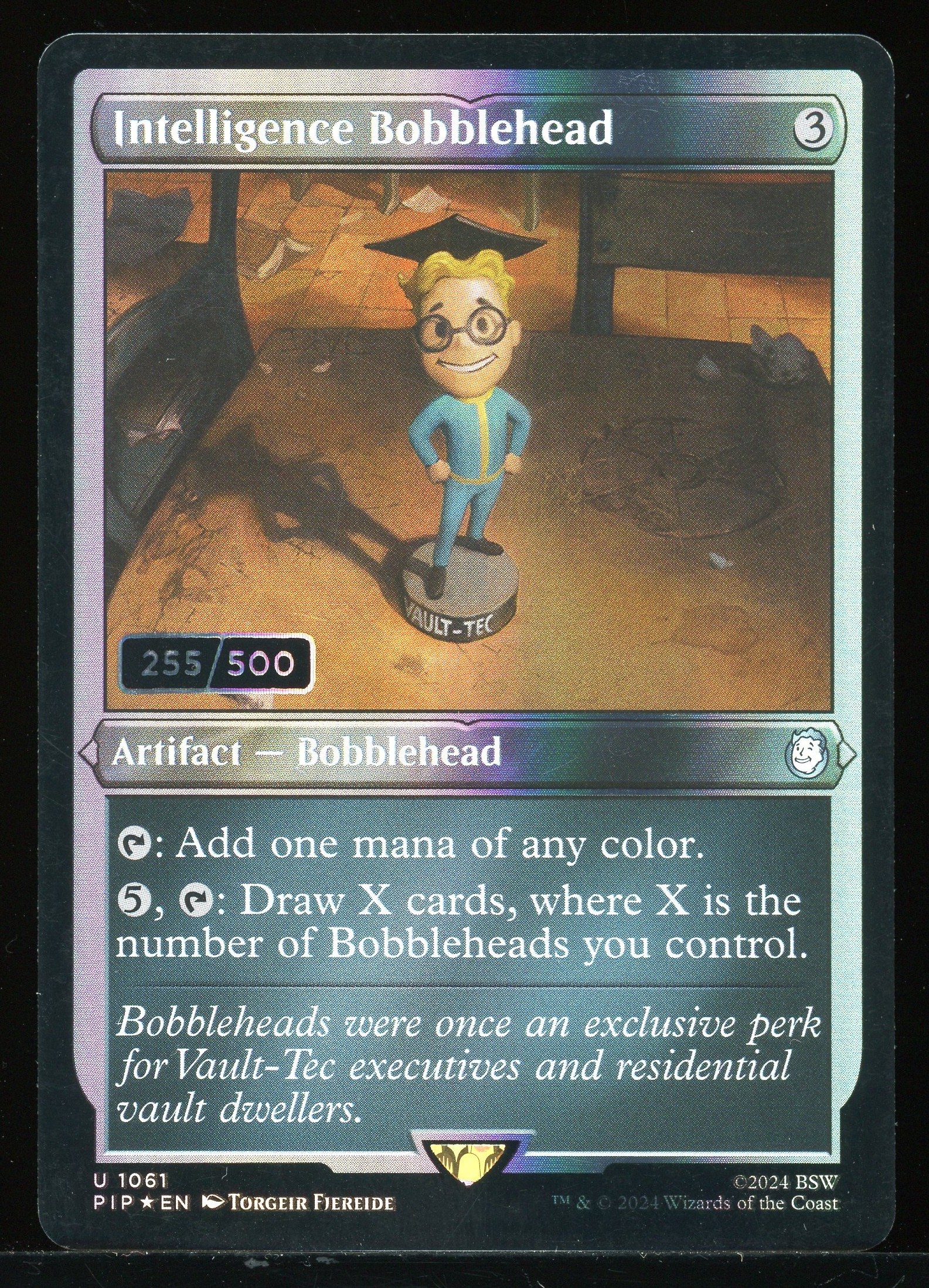 Intelligence Bobblehead 255 Serial Numbered - NM Foil _13696