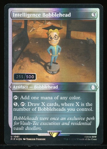 Intelligence Bobblehead 255 Serial Numbered - NM Foil _13696
