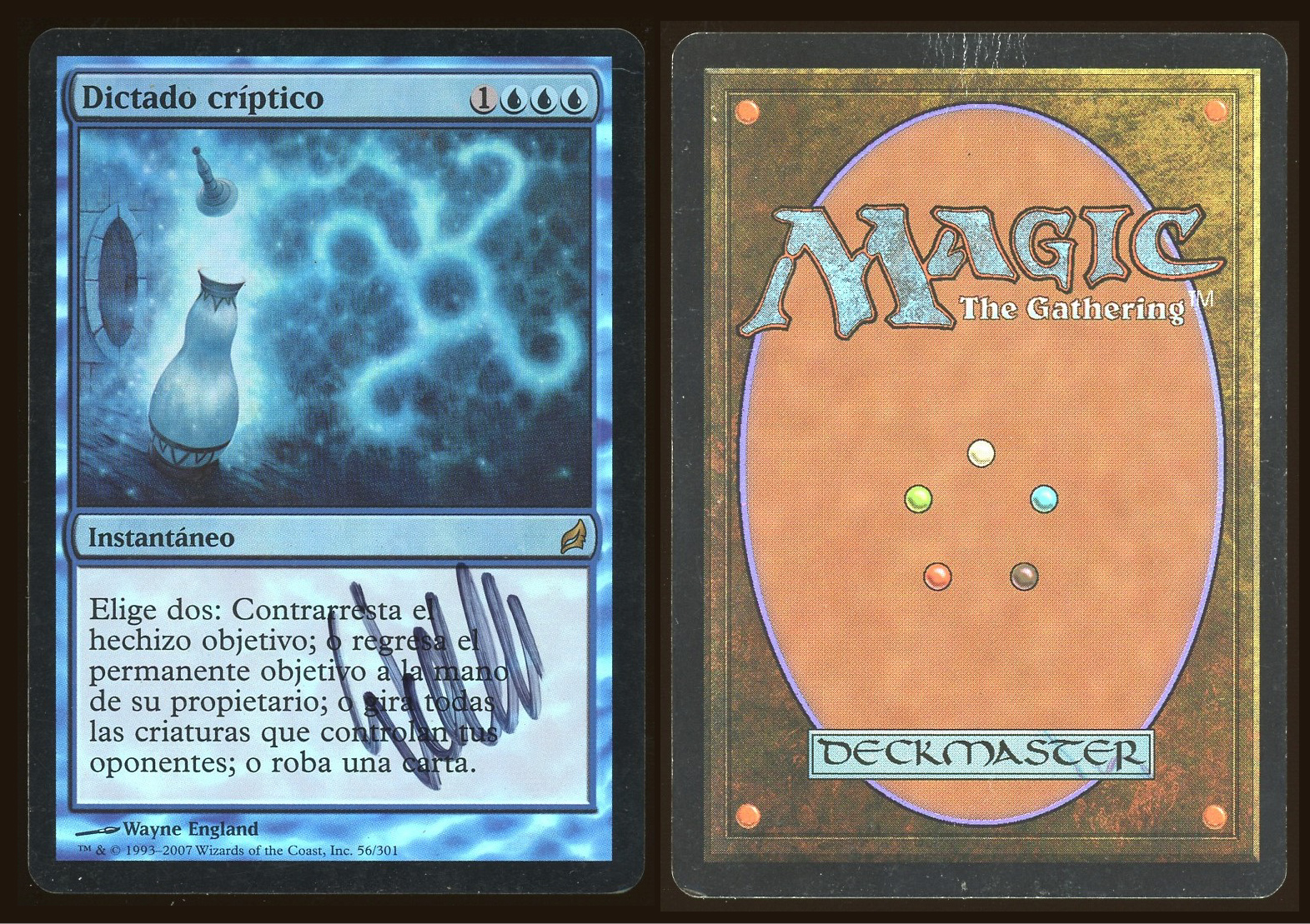 Spanish Signed Foil Cryptic Command _A2261