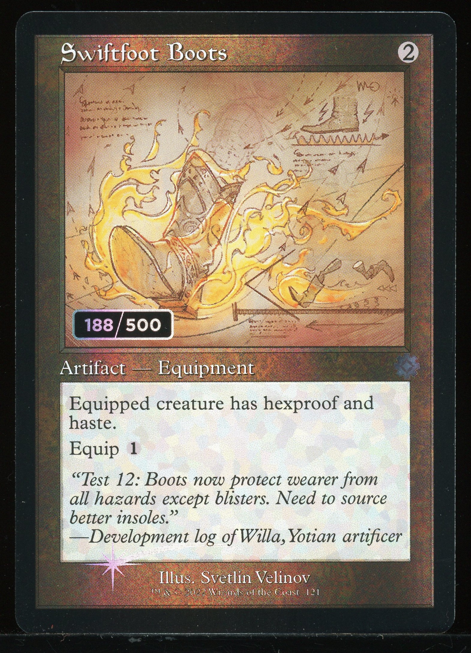 Swiftfoot Boots 188 Serial Numbered - NM Foil _13708