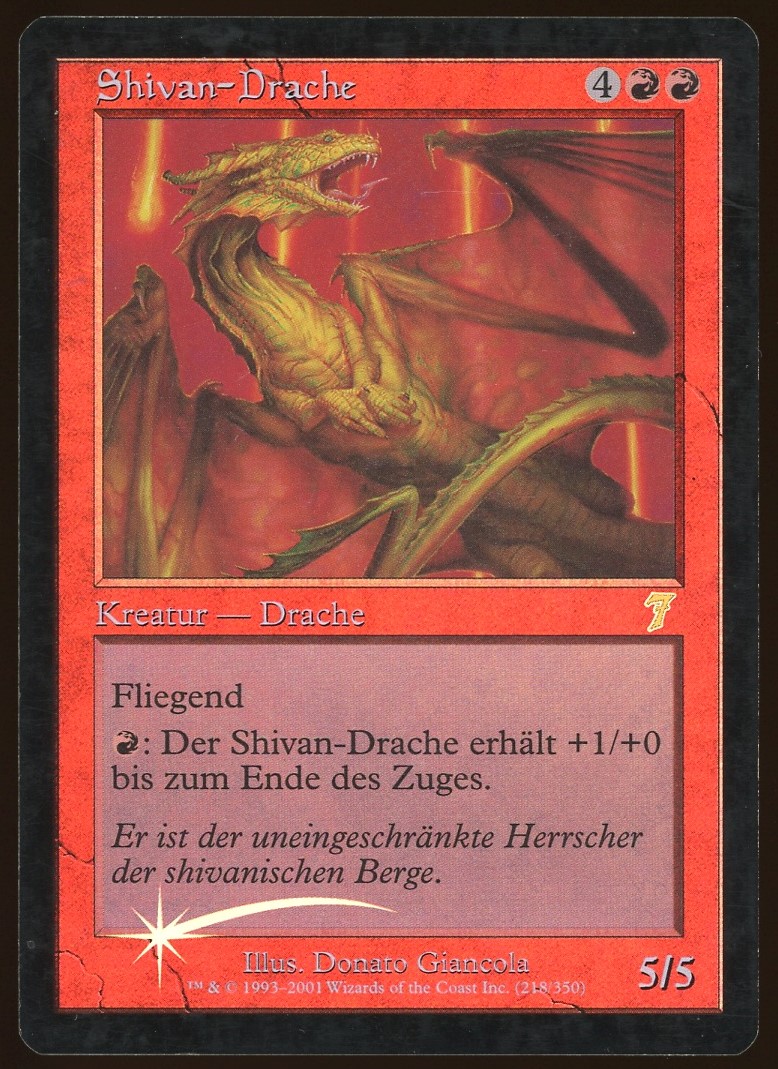Shivan Dragon - MP Foil German _8080