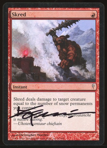 Skred - MP Foil Signed _A3396